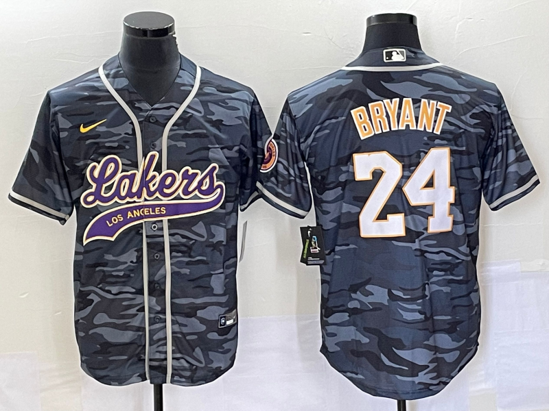 Men Los Angeles Lakers 24 Bryant camo 2023 NBA Jersey